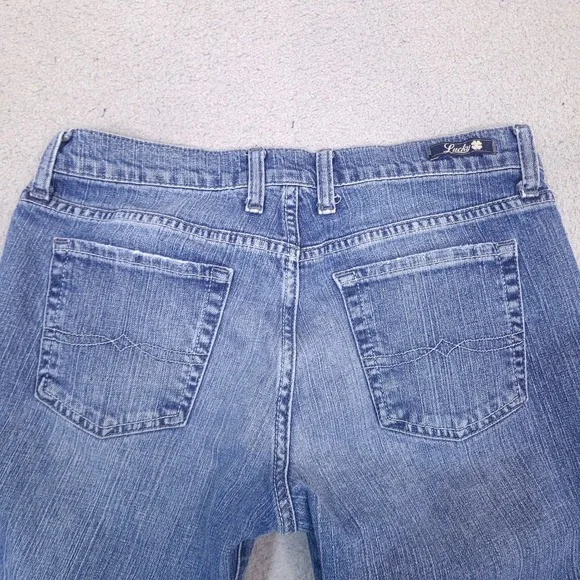 Lucky Brand Classic Rider Crop Jeans Womens 8/29 Medium Wash Denim Dungarees - Picture 10 of 15